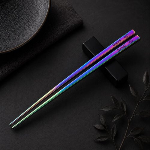 Egyedi gravírozott japán evőpálcika – minimalista névvel