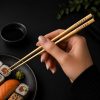 Egyedi gravírozott japán evőpálcika – Itadakimasu (いただきます), saját monogrammal