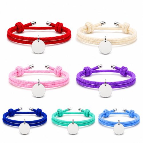 Zodiac csillagjegy karkötő születési kővel és egyedi név gravírozással