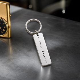 Egyedi titkos üzenet kulcstartó – Morzekód