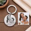 Egyedi fotógravírozott kulcstartó - 3 cm medál