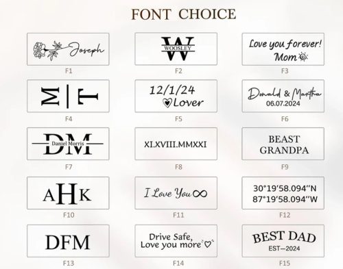 Egyedi gravírozott férfi kulcstartó – név, dátum, koordináta