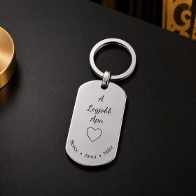 Egyedi apás kulcstartó nevekkel –  A Legjobb Apa felirat