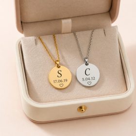 Egyedi monogrammos páros nyaklánc