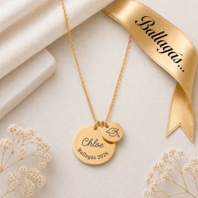   Egyedi gravírozott ballagási nyaklánc névvel – Ballagás 2026 ajándék