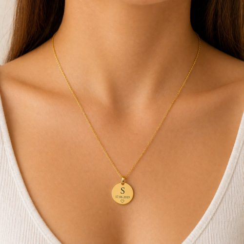 Egyedi monogrammos páros nyaklánc