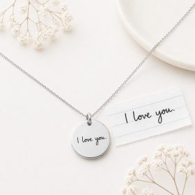 Egyedi nyaklánc saját kézírással gravírozva